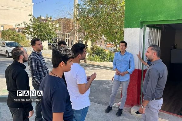 غبارروبی مزار شهدای گمنام رودهن در آستانه اربعین