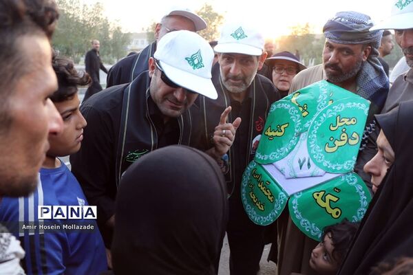 موکب فرزندان حاج‌قاسم در مسیر نجف به کربلا