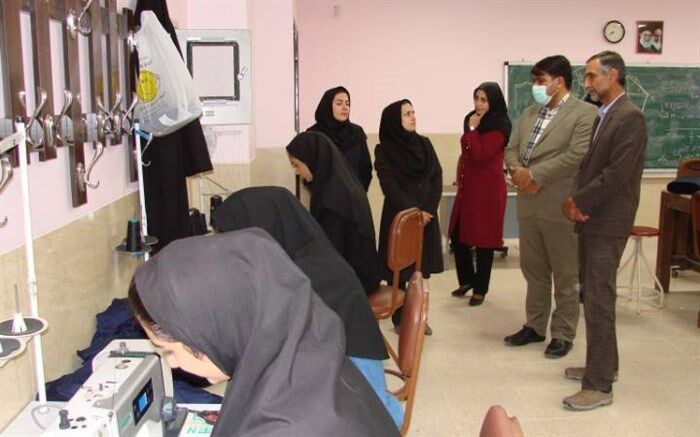 تولید و اشتغال در هنرستان آفرینش مبارکه