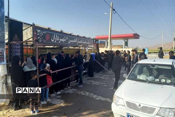 پیاده‌روی جاماندگان اربعین در شهرستان فریدن- استان اصفهان