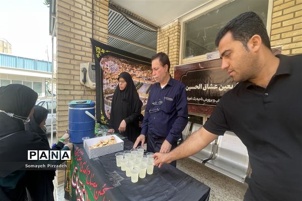 راه‌اندازی موکب اربعین عشاق الحسین (ع) در اداره آموزش و پرورش ناحیه یک اهواز
