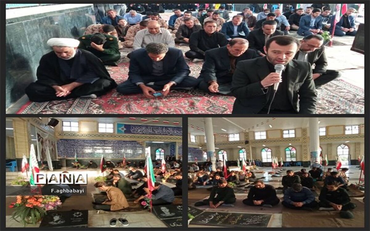 برگزاری آیین چاووش خوانی برای جاماندگان و زائران کربلا در شهرستان بن