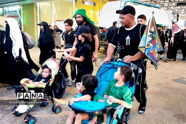 در مسیر بهشت، حضور کودکان و نوجوانان در راهپیمایی اربعین حسینی