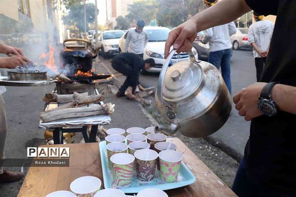 موکب دانش‌آموزی جاماندگان اربعین در تبریز
