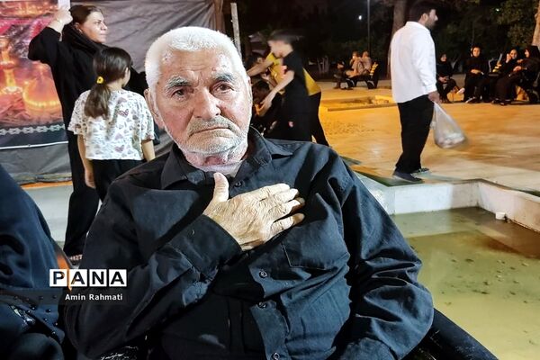 برگزاری موکب جاماندگان اربعین سید و سالار شهیدان در بوستان طاووسیه سعدی شیراز