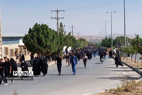 راهپیمایی جاماندگان اربعین حسینی در شهرستان اقلید استان فارس