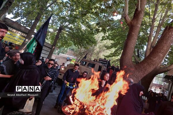 راهپیمایی جاماندگان اربعین حسینی در شهرستان اقلید استان فارس