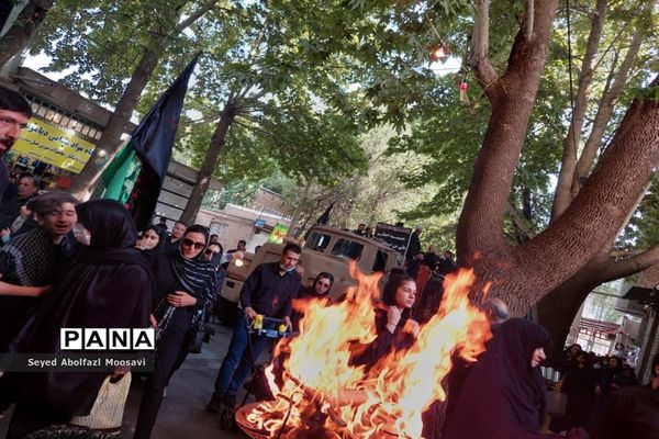 راهپیمایی جاماندگان اربعین حسینی در شهرستان اقلید استان فارس