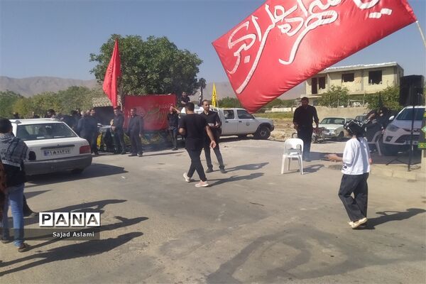 راهپیمایی جاماندگان اربعین حسینی در شهرستان اقلید استان فارس