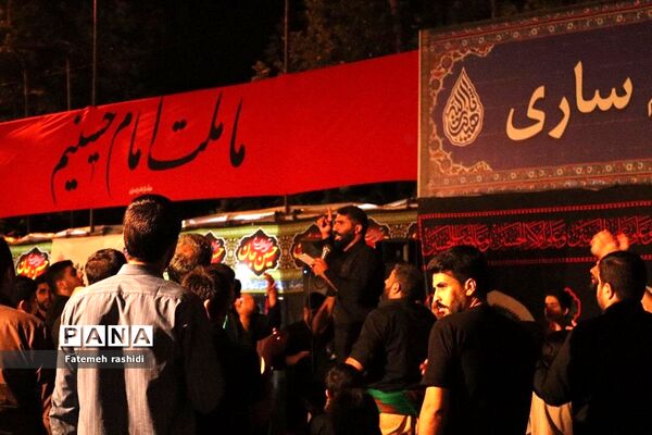 برپایی موکب اربعین در هیات ثارالله ساری