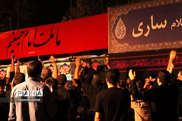 برپایی موکب اربعین در هیات ثارالله ساری