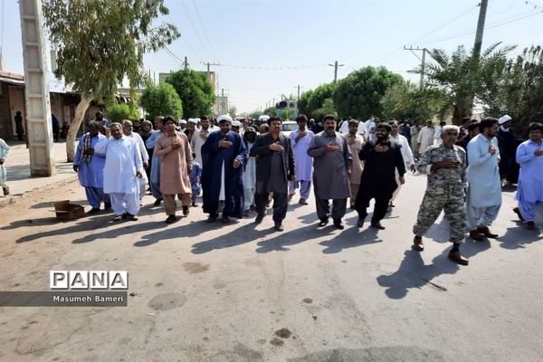 پیاده‌روی جاماندگان اربعین حسینی در دلگان