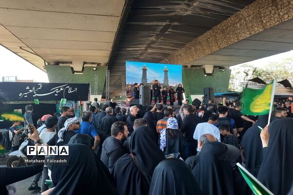 جاماندگان اربعین درحال حرکت به سمت حرم حضرت عبدالعظیم حسنی (ع)