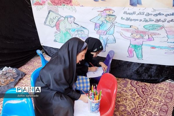 برپایی موکب دانش‌آموزی جاماندگان اربعین در روستای زیارت شهرستان دماوند