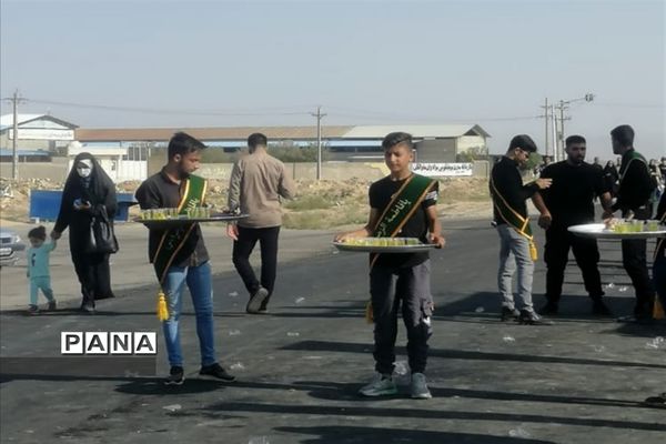 پیاده‌روی جاماندگان اربعین حسینی در شهرستان خرامه استان فارس