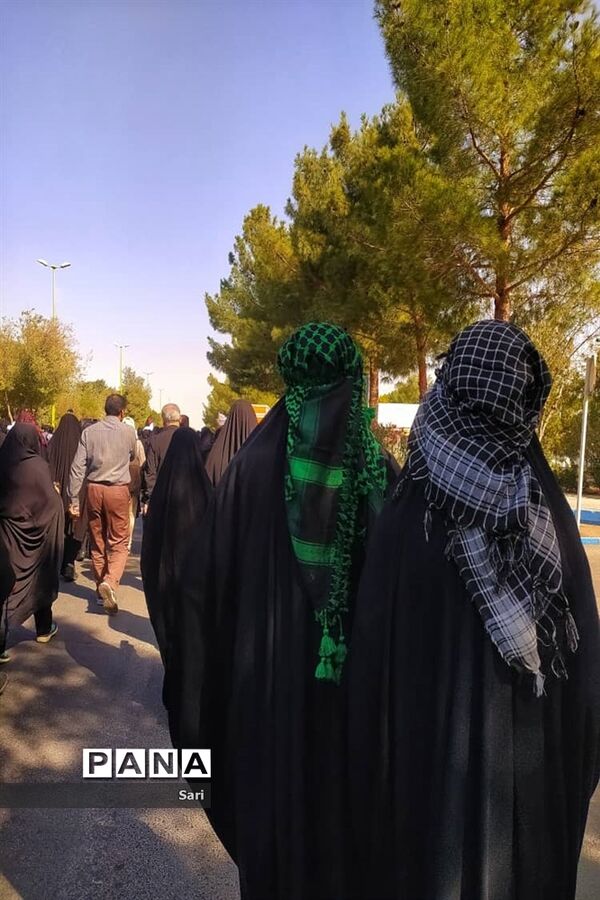 پیاده‌روی جاماندگان اربعین در شهرستان شاهین شهر