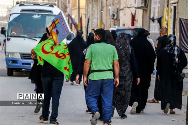 پیاده‌روی عاشقان سیدالشهدا در مسیر کربلا