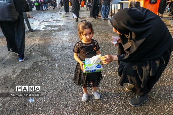 پیاده‌روی عاشقان سیدالشهدا در مسیر کربلا