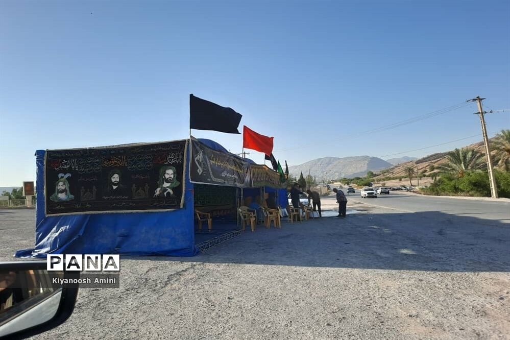 آماده‌سازی موکب جاماندگان اربعین حسینی در کازرون استان فارس