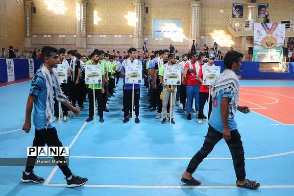 افتتاحیه چهارمین دروه مسابقات فوتسال جام شهدای دانش‌آموز