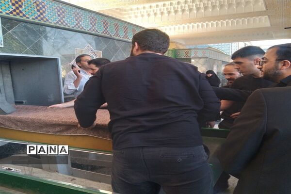 مراسم خاکسپاری معاون پرورشی ناحیه ۳ مشهد مقدس