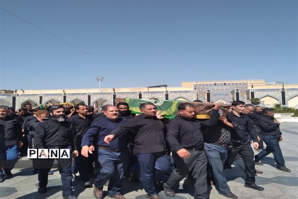 مراسم خاکسپاری معاون پرورشی ناحیه ۳ مشهد مقدس