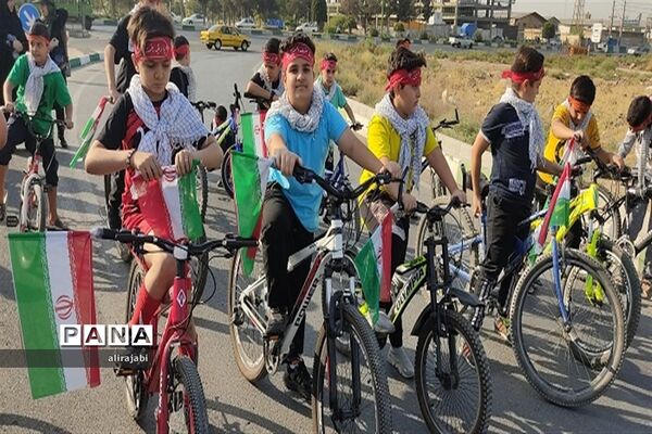 همایش دوچرخه‌سواری دانش‌آموزی به‌مناسبت هفته دفاع مقدس در منطقه کهریزک
