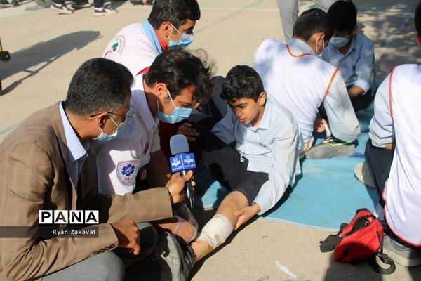 بیست و چهارمین مانور سراسری زلزله و ایمنی مدارس در بوشهر