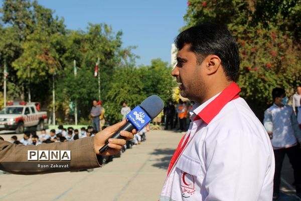 بیست و چهارمین مانور سراسری زلزله و ایمنی مدارس در بوشهر