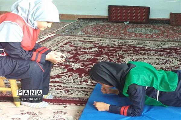 اجرای طرح ورزشی  پاک در آموزشگاه ۱۳ آبان ملارد