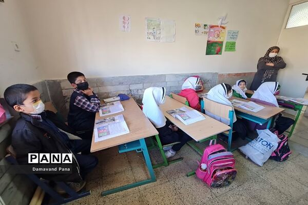 اجرای طرح آموزش مدیریت پسماند در دبستان حضرت علی (ع) روستای کالدشت دماوند