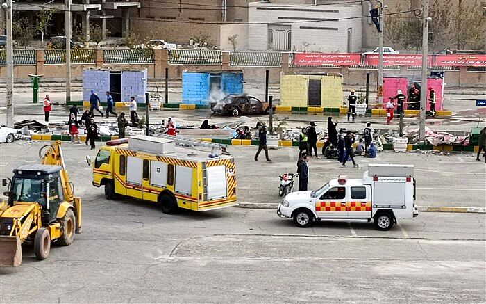 برگزاری مانور بزرگ امداد و نجات در ورزشگاه ۲۵ هزار نفری شهرستان قدس