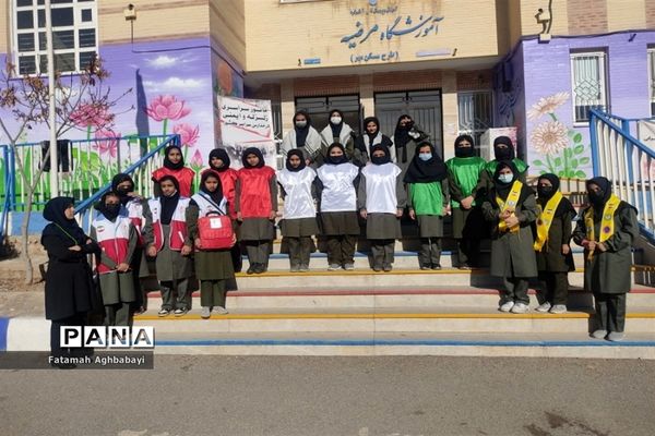 بیست و چهارمین مانور سراسری زلزله و ایمنی در دبیرستان مرضیه