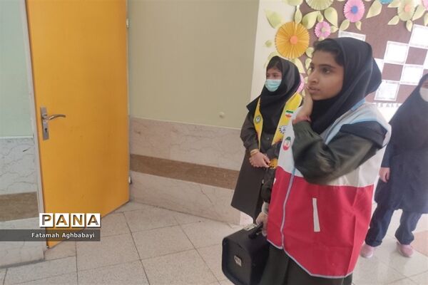بیست و چهارمین مانور سراسری زلزله و ایمنی در دبیرستان مرضیه