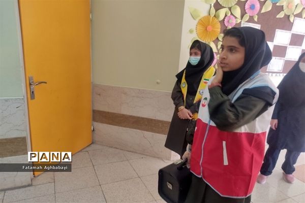 بیست و چهارمین مانور سراسری زلزله و ایمنی در دبیرستان مرضیه