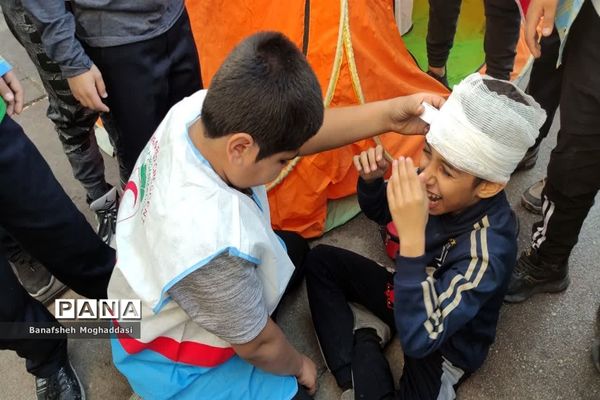 بیست‌و‌چهارمین مانور سراسری زلزله و ایمنی در مدارس  ناحیه 4 شیراز