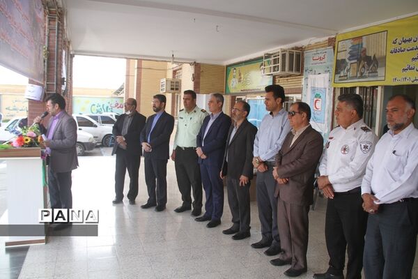 بیست‌وچهارمین مانور سراسری زلزله و ایمنی در دبیرستان شاهد امام جواد(ع) بهبهان