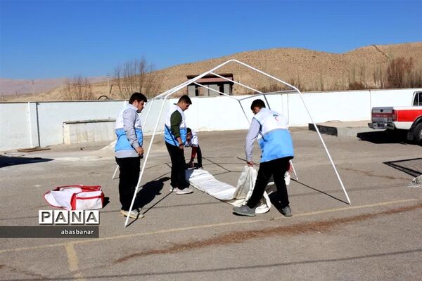 برگزاری مانور سراسری زلزله درمدارس شهرستان فیروزکوه