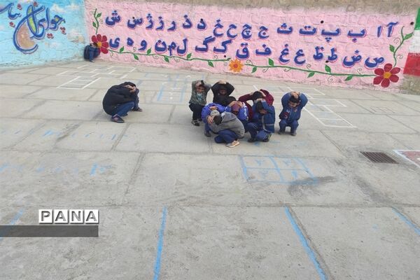 بیست و چهارمین مانورسراسری زلزله در  مدارس شهرستان کلات