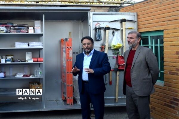بیست و چهارمین دوره مانور سراسری زلزله و ایمنی در دبیرستان شهید اخوان منطقه ۱۴