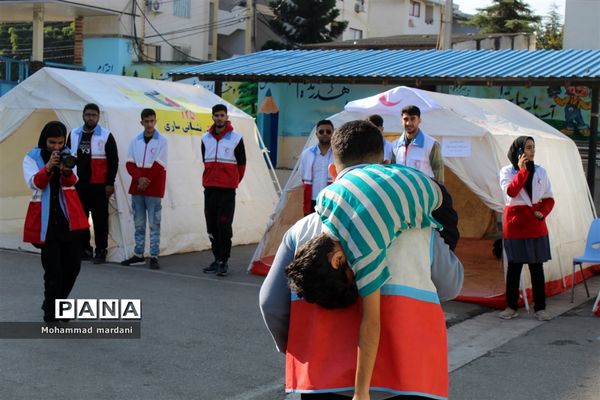 مانور سراسری زلزله در ساری