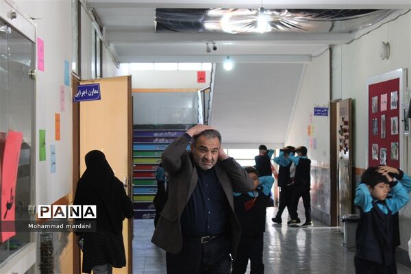 مانور سراسری زلزله در ساری