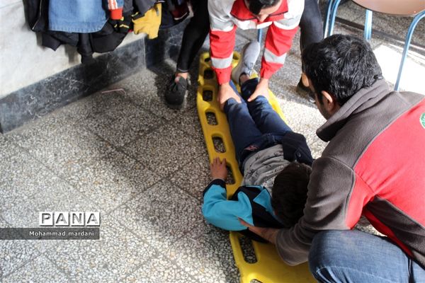 مانور سراسری زلزله در ساری