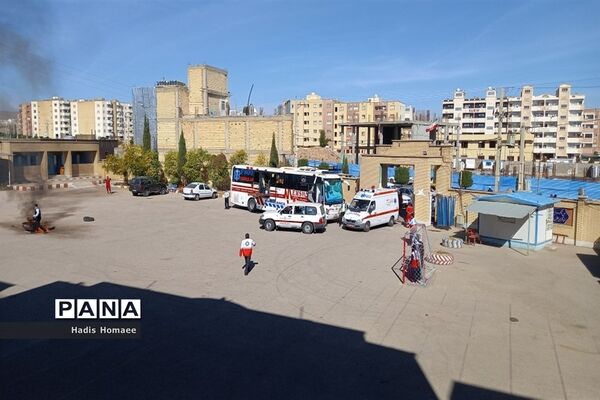 بیست و چهارمین مانور سراسری زلزله و ایمنی مدارس در شهرستان فسا