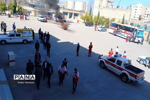 بیست و چهارمین مانور سراسری زلزله و ایمنی مدارس در شهرستان فسا