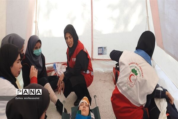 مانور سراسری زلزله و ایمنی در مدارس ناحیه یک شهرری