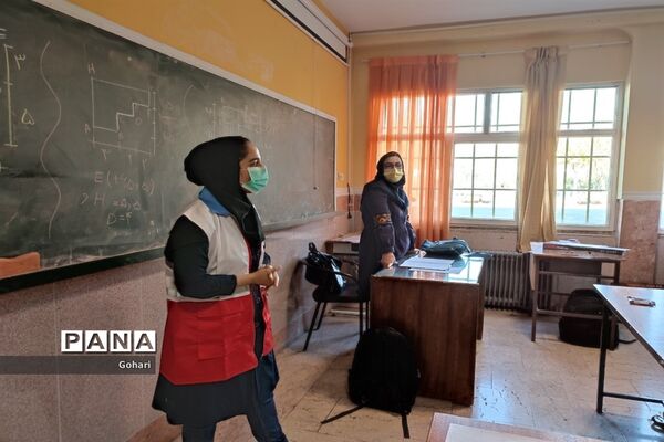 بیست و چهارمین مانور سراسری زلزله در هنرستان معصومیه