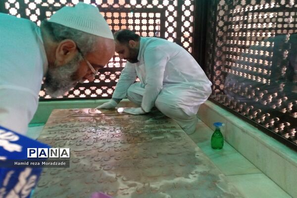آیین معنوی غبارروبی مرقد شهید آیت الله مدرس (ره)