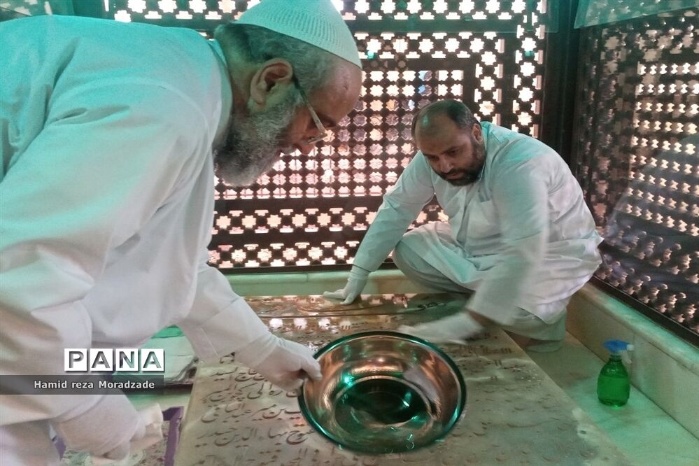 آیین معنوی غبارروبی مرقد شهید آیت الله مدرس (ره)