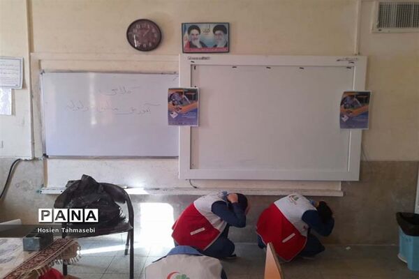 بیست و چهارمین مانور سراسری زلزله و ایمنی مدارس در آباده